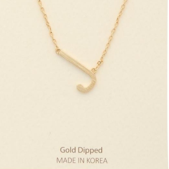 K23 INITIAL NECKLACES Gold Dipped, Brass 17" + 2" extension - Picture 5 of 11